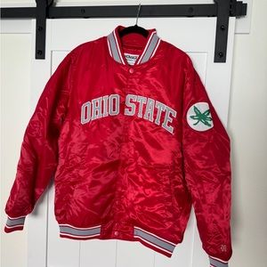 Ohio State Homage XL Stitched Bomber Jacket